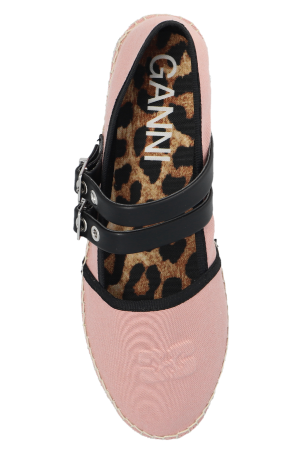Pink Espadrilles with buckles Ganni - SchaferandweinerShops